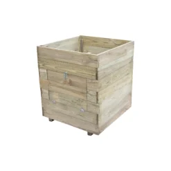 Forest Garden Potato Natural Timber Square Planter (H) 69.5cm X (W) 60cm