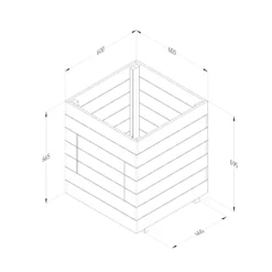 Forest Garden Potato Natural Timber Square Planter (H) 69.5cm X (W) 60cm -Garden Care Shop forest garden potato natural timber square planter h 69 5cm x w 60cm5013053190449 01t