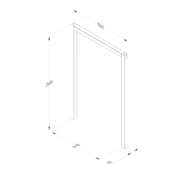 Forest Garden Sleeper European Softwood Arch (H) 240cm X (W) 160cm Set Of 3 -Garden Care Shop forest garden sleeper european softwood arch h 240cm x w 160cm set of 35013053190081 01t