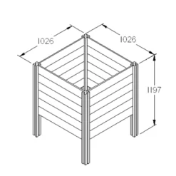 Forest Garden Slot Down Composter 650L 5 Forest Garden Slot Down Composter 650L -Garden Care Shop forest garden slot down composter 650l5013053132241 01t