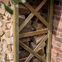 Forest Garden Timber 5x4 Ft Apex Wall Log Store 9 Forest Garden Timber 5x4 Ft Apex Wall Log Store -Garden Care Shop forest garden timber 5x4 ft apex wall log store5013053190746 03i