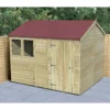 Forest Garden Timberdale 10x8 Ft Reverse Apex Tongue & Groove Wooden Shed With Floor
