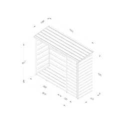 Forest Garden Tool Store Timber 6x2 Ft Log Store 13 Forest Garden Tool Store Timber 6x2 Ft Log Store -Garden Care Shop forest garden tool store timber 6x2 ft log store5013053190029 01t