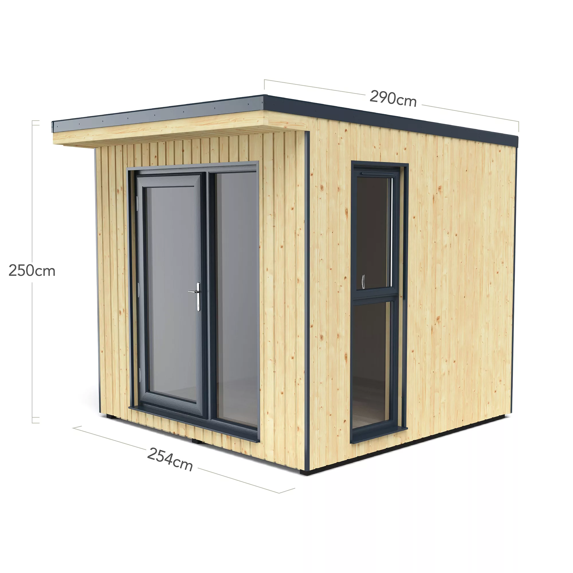 Forest Garden Xtend+ 8x9 Pent Tongue & Groove Garden Office 17 Forest Garden Xtend+ 8x9 Pent Tongue & Groove Garden Office - Image 17