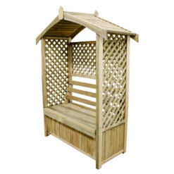 Forest Lyon Lattice Arbour, (H)2000mm (W)1560mm (D)670mm - Assembly Required -Garden Care Shop forest lyon lattice arbour h 2000mm w 1560mm d 670mm assembly required5013053154694 02c