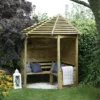 Forest Venetian Corner Arbour, (H)2500mm (W)2330mm (D)1610mm - Assembly Required