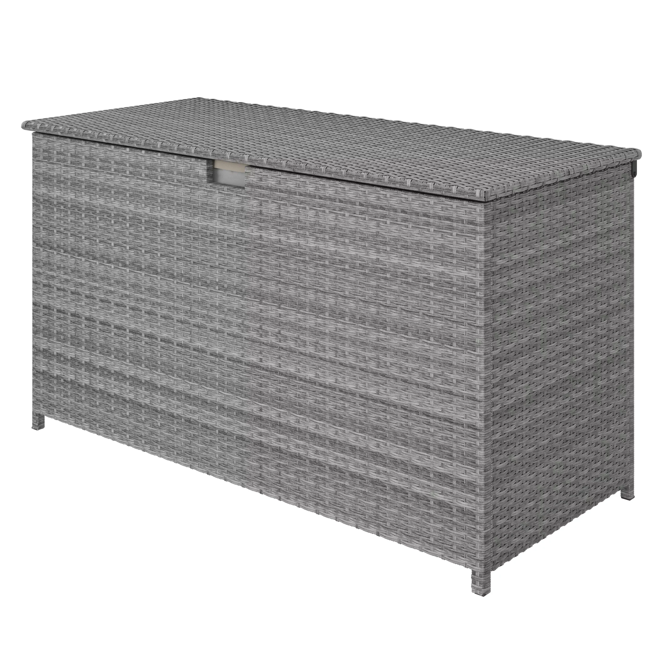 GoodHome Hamilton Steeple Grey Rattan Effect Storage Box (W) 125cm X (D) 55cm 8 GoodHome Hamilton Steeple Grey Rattan Effect Storage Box (W) 125cm X (D) 55cm - Image 8