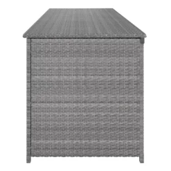 GoodHome Hamilton Steeple Grey Rattan Effect Storage Box (W) 180cm X (D) 65cm -Garden Care Shop goodhome hamilton steeple grey rattan effect storage box w 180cm x d 65cm5059340677415 05c
