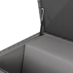 GoodHome Hamilton Steeple Grey Rattan Effect Storage Box (W) 180cm X (D) 65cm -Garden Care Shop goodhome hamilton steeple grey rattan effect storage box w 180cm x d 65cm5059340677415 38c