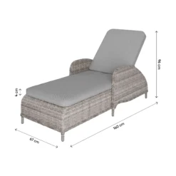 GoodHome Hamilton Steeple Grey Rattan Effect Sun Lounger -Garden Care Shop goodhome hamilton steeple grey rattan effect sun lounger5059340676159 02t