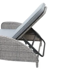 GoodHome Hamilton Steeple Grey Rattan Effect Sun Lounger -Garden Care Shop goodhome hamilton steeple grey rattan effect sun lounger5059340676159 37c