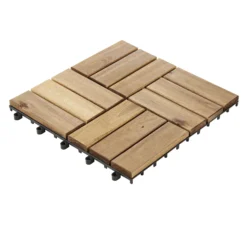 GoodHome Lempa Brown Acacia Clippable Deck Tile (L)0.3m (W)300mm (T)24mm, Pack Of 4 -Garden Care Shop goodhome lempa brown acacia clippable deck tile l 0 3m w 300mm t 24mm pack of 45059340066035 01c bq