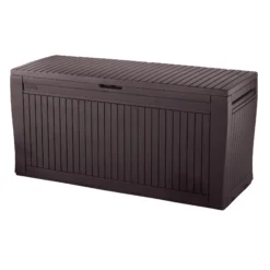 Keter Comfy Wood Effect Plastic Garden Storage Box 270L 9 Keter Comfy Wood Effect Plastic Garden Storage Box 270L -Garden Care Shop keter comfy wood effect plastic garden storage box 270l7290106930179 02bq