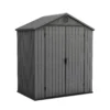 Keter Darwin 6x4 Grey Plastic Shed With Floor (Base Included)