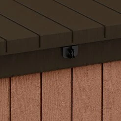 Keter Darwin Wood Effect 5x2 Garden Storage Bench Box 380L -Garden Care Shop keter darwin wood effect 5x2 garden storage bench box 380l7290112636225 36c bq