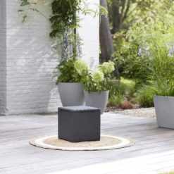 Keter Graphite 38.1L Small Plastic Storage Box & Lid -Garden Care Shop keter graphite 38 1l small plastic storage box lid8711245155517 02i