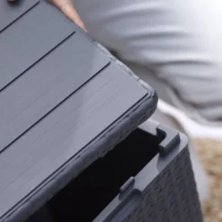 Keter Graphite 38.1L Small Plastic Storage Box & Lid -Garden Care Shop keter graphite 38 1l small plastic storage box lid8711245155517 37c