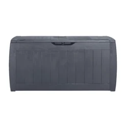 Keter Hollywood Wood Effect Plastic Garden Storage Box -Garden Care Shop keter hollywood wood effect plastic garden storage box7290103658441 02c bq