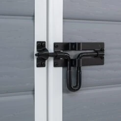 Keter Manor 4x3 Ft Apex Grey Plastic Shed (Base Included) -Garden Care Shop keter manor 4x3 ft apex grey plastic shed base included 7290106939677 36c