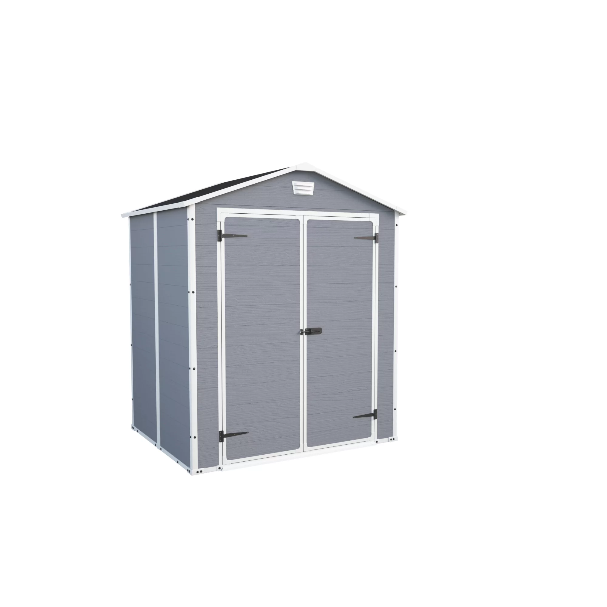 Keter Manor Apex Grey Plastic Shed With Floor (Base Included) 2 Keter Manor Apex Grey Plastic Shed With Floor (Base Included) - Image 2