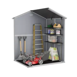 Keter Manor Apex Grey Plastic Shed With Floor (Base Included) 9 Keter Manor Apex Grey Plastic Shed With Floor (Base Included) -Garden Care Shop keter manor apex grey plastic shed with floor base included 7290103660390 04t bq