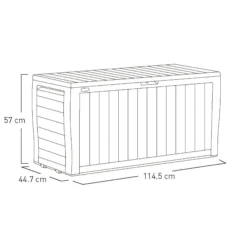 Keter Marvel Plus Grey Plastic 4x1 Garden Storage Box 270L -Garden Care Shop keter marvel plus grey plastic 4x1 garden storage box 270l7290112637802 01t