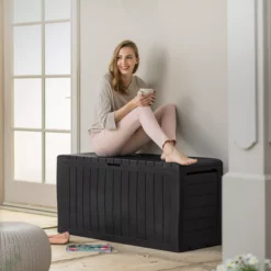 Keter Marvel Plus Grey Plastic 4x1 Garden Storage Box 270L -Garden Care Shop keter marvel plus grey plastic 4x1 garden storage box 270l7290112637802 04i