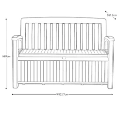 Keter Patio Wood Effect Garden Storage Bench Box - Partial Assembly Required 227L -Garden Care Shop keter patio wood effect garden storage bench box partial assembly required 227l7290112634825 09t bq