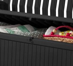 Keter Patio Wood Effect Garden Storage Bench Box - Partial Assembly Required 227L -Garden Care Shop keter patio wood effect garden storage bench box partial assembly required 227l7290112634825 38c bq