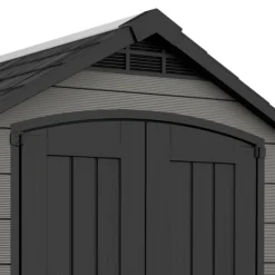 Keter Premier Apex Tongue & Groove Grey Shed With Floor -Garden Care Shop keter premier apex tongue groove grey shed with floor7290112634122 03c bq