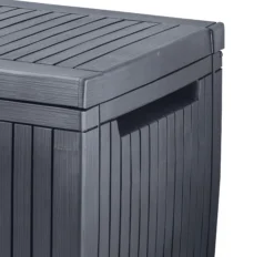 Keter Springwood Plastic Garden Storage Box -Garden Care Shop keter springwood plastic garden storage box7290106930292 37c bq