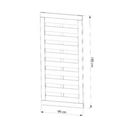 Klikstrom Tiama Pine Horizontal Slats Gate, (H)1.8m (W)0.9m 9 Klikstrom Tiama Pine Horizontal Slats Gate, (H)1.8m (W)0.9m -Garden Care Shop klikstrom tiama pine horizontal slats gate h 1 8m w 0 9m5059340668833 01t
