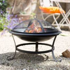 La Hacienda Albion Steel Firepit 12 La Hacienda Albion Steel Firepit -Garden Care Shop la hacienda albion steel firepit5055025581657 03i bq