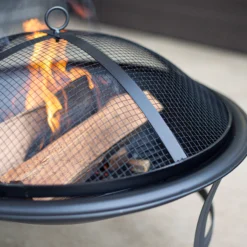 La Hacienda Albion Steel Firepit 13 La Hacienda Albion Steel Firepit -Garden Care Shop la hacienda albion steel firepit5055025581657 04i bq