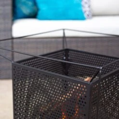 La Hacienda Quadrada Steel Firepit -Garden Care Shop la hacienda quadrada steel firepit5055025586355 02i bq