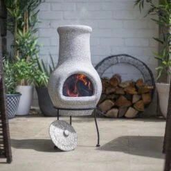 La Hacienda Wela Clay Chiminea -Garden Care Shop la hacienda wela clay chiminea5055025672096 01i bq