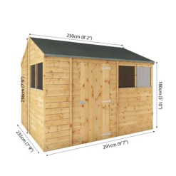 Mercia 10x8 Ft Reverse Apex Tongue & Groove Wooden 4 Windows Shed With Floor 18 Mercia 10x8 Ft Reverse Apex Tongue & Groove Wooden 4 Windows Shed With Floor -Garden Care Shop mercia 10x8 ft reverse apex tongue groove wooden 4 windows shed with floor5029442006604 01t bq