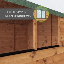 Mercia 10x8 Ft Reverse Apex Tongue & Groove Wooden 4 Windows Shed With Floor 15 Mercia 10x8 Ft Reverse Apex Tongue & Groove Wooden 4 Windows Shed With Floor -Garden Care Shop mercia 10x8 ft reverse apex tongue groove wooden 4 windows shed with floor5029442006604 41c bq