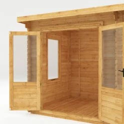 Mercia 11x8 Pent Tongue & Groove Cabin With Double Door -Garden Care Shop mercia 11x8 pent tongue groove cabin with double door5029442002460 39c bq