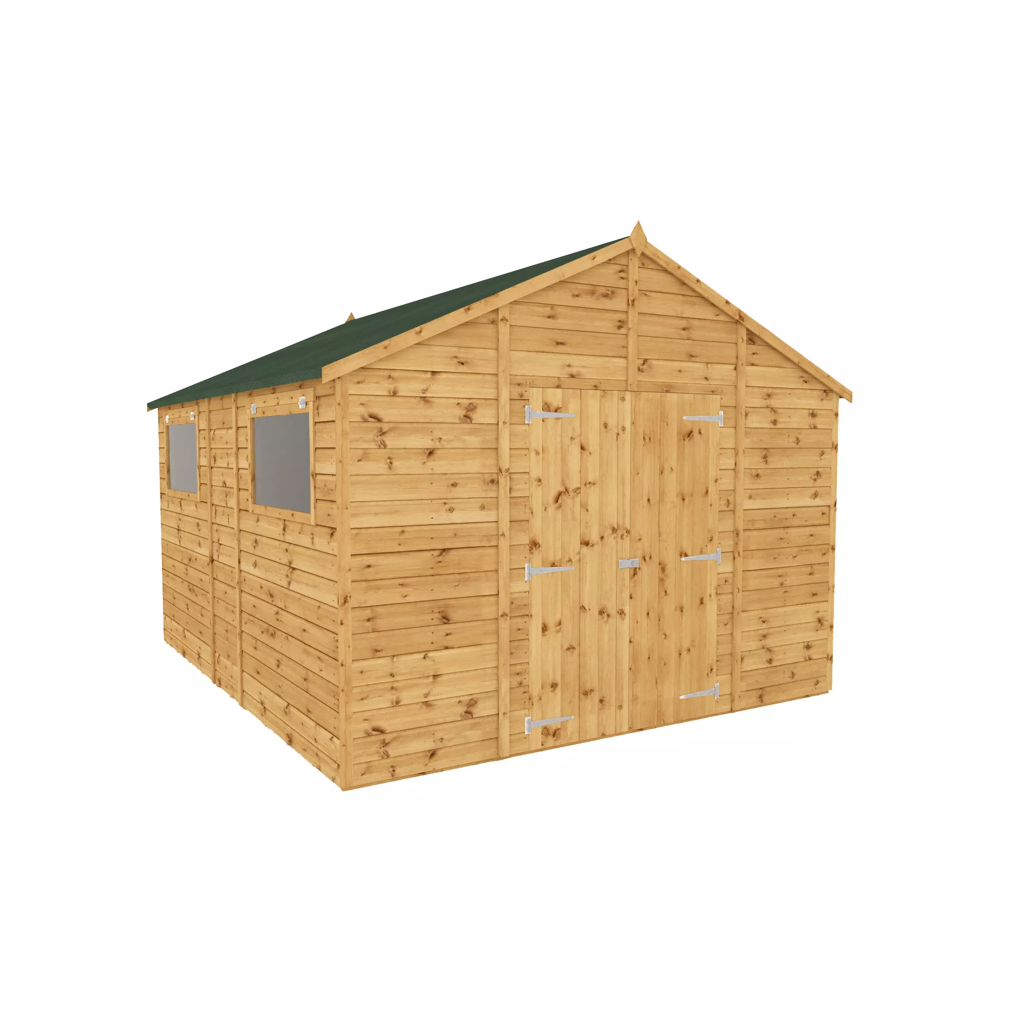 Mercia 12x10 Apex Shiplap Workshop With Double Door 1 Mercia 12x10 Apex Shiplap Workshop With Double Door