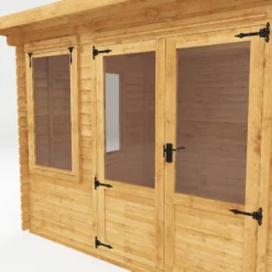 Mercia 13x10 Pent Tongue & Groove Cabin With Double Door -Garden Care Shop mercia 13x10 pent tongue groove cabin with double door5029442002453 37c bq