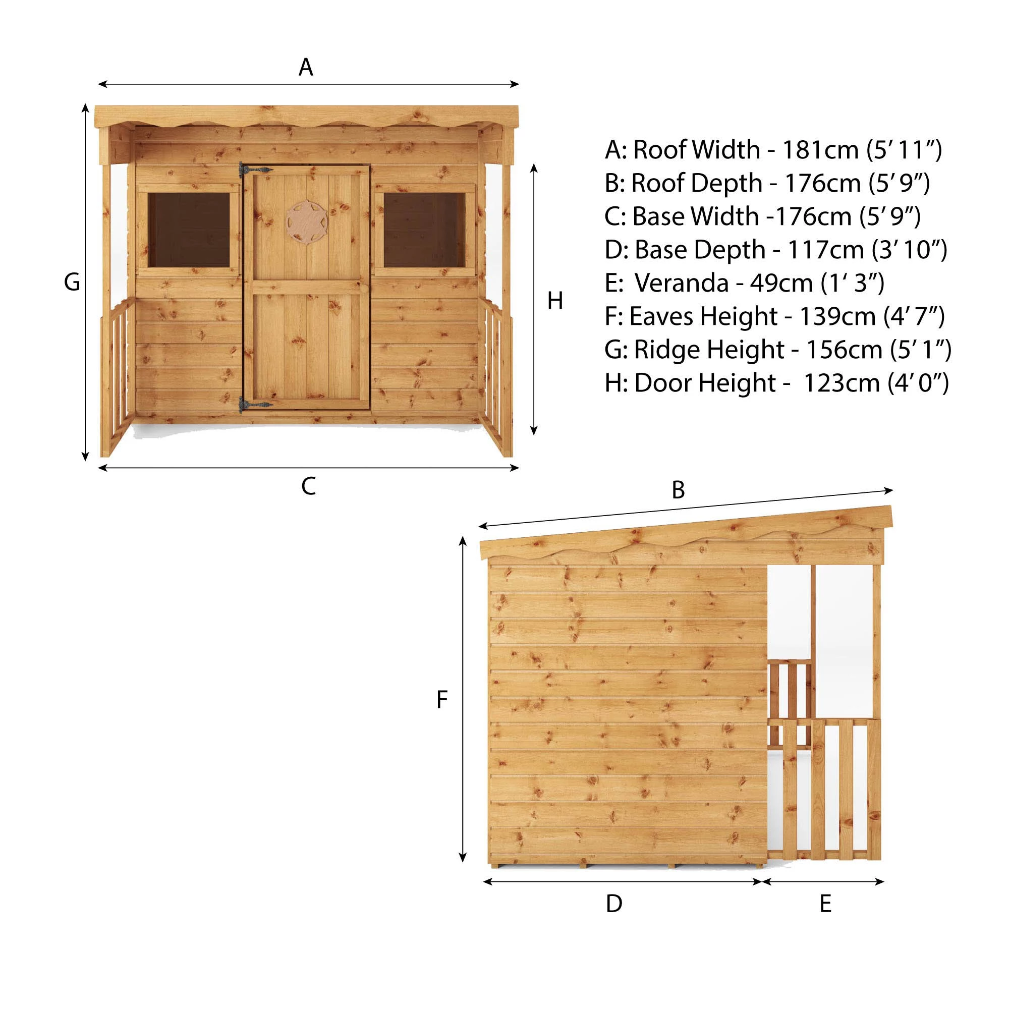 Mercia 6x5 Timber Playhouse Assembly Service Included 6 Mercia 6x5 Timber Playhouse Assembly Service Included - Image 6