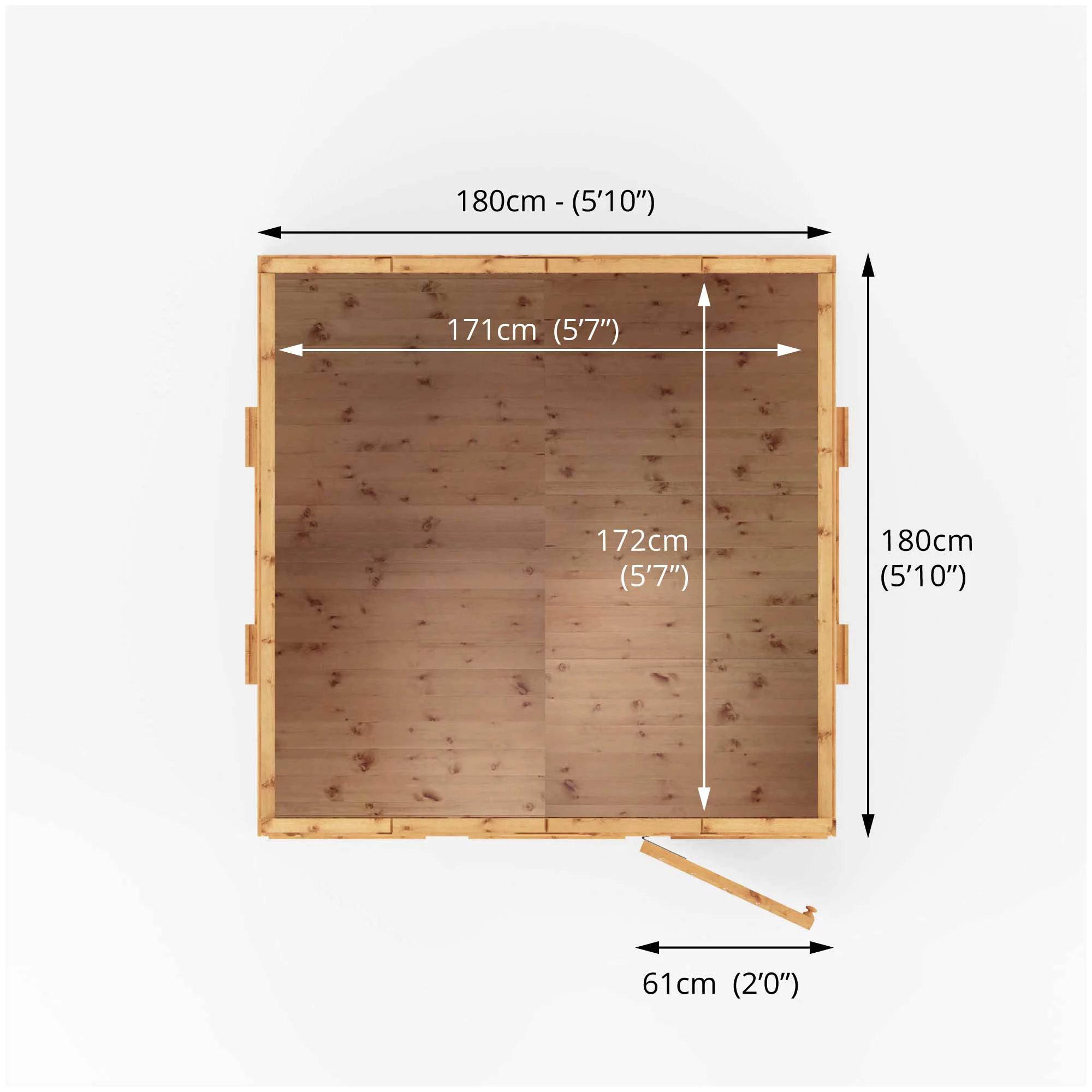 Mercia 7x6 Dutch Apex Tongue & Groove Playhouse 5 Mercia 7x6 Dutch Apex Tongue & Groove Playhouse - Image 5