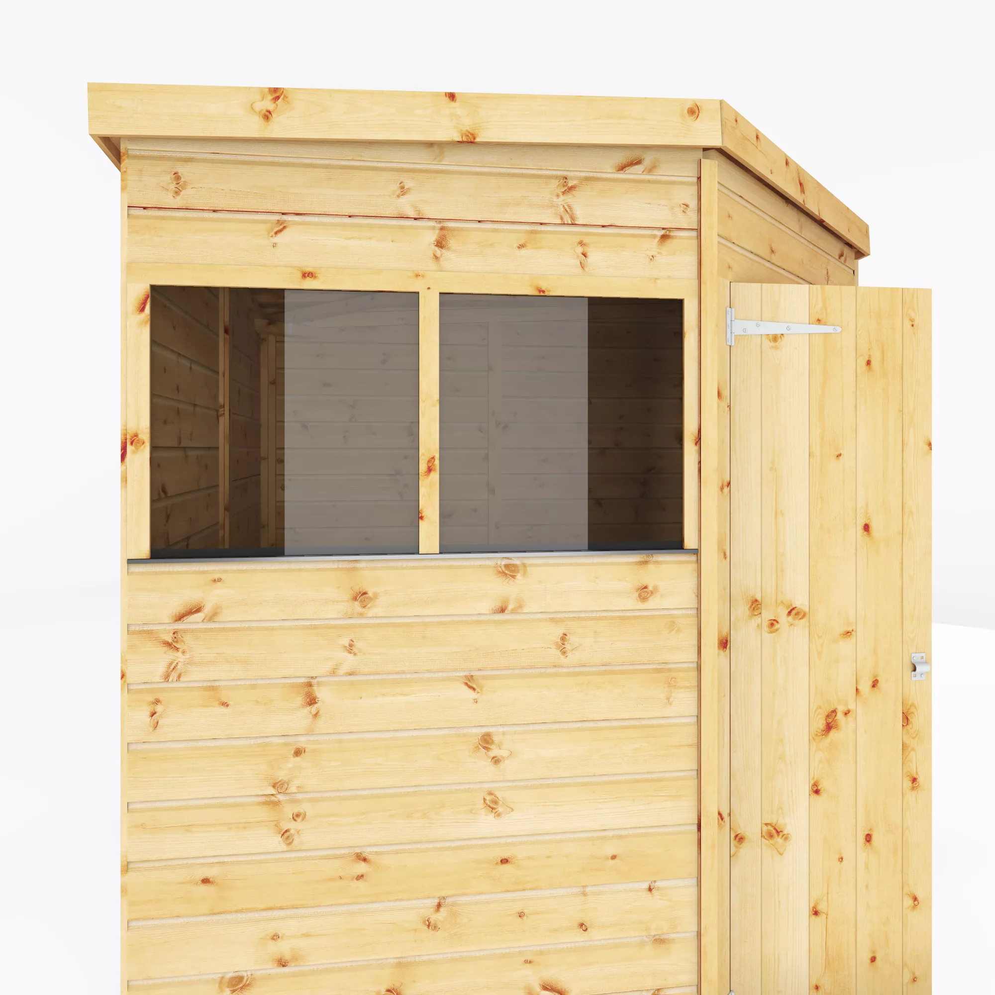 Mercia 7x7 Ft Flat Shiplap Wooden 2 Door 2 Windows Shed With Floor 5 Mercia 7x7 Ft Flat Shiplap Wooden 2 Door 2 Windows Shed With Floor - Image 5