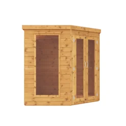Mercia 7x7 Pent Shiplap Summer House With Double Door -Garden Care Shop mercia 7x7 pent shiplap summer house with double door5029442076546 03c bq
