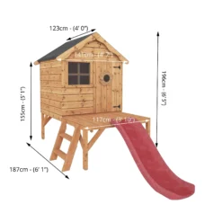 Mercia 8x10 Snug Apex Shiplap Tower Slide Playhouse 6 Mercia 8x10 Snug Apex Shiplap Tower Slide Playhouse -Garden Care Shop mercia 8x10 snug apex shiplap tower slide playhouse5029442080819 01t bq