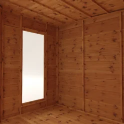 Mercia Corner 8x8 Ft Flat Shiplap Wooden Summer House With Double Door -Garden Care Shop mercia corner 8x8 ft flat shiplap wooden summer house with double door5029442076553 04c