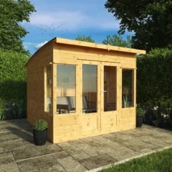 Mercia Helios 8x8 Ft Curved Shiplap Wooden Summer House With Double Door 17 Mercia Helios 8x8 Ft Curved Shiplap Wooden Summer House With Double Door -Garden Care Shop mercia helios 8x8 ft curved shiplap wooden summer house with double door5029442073859 01i