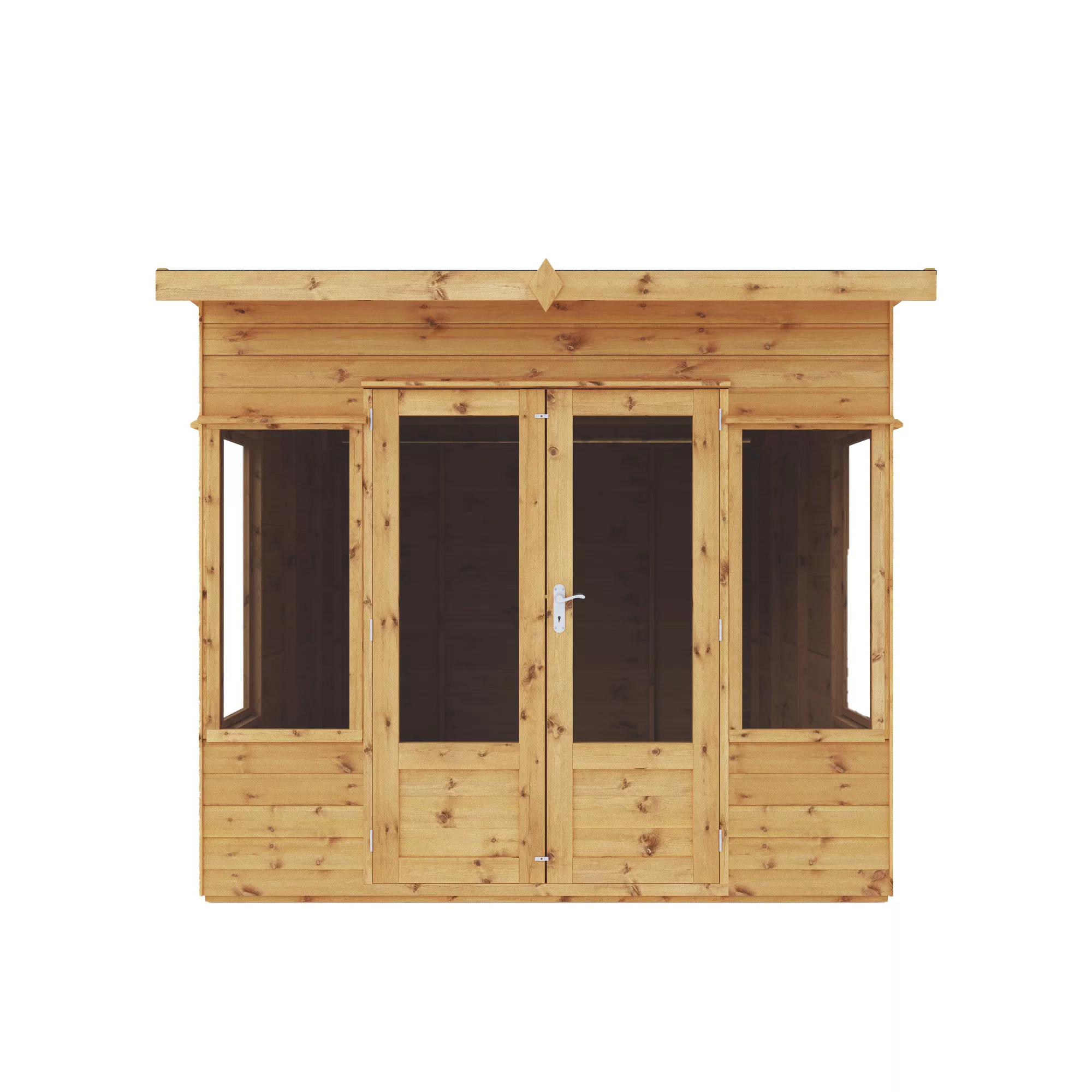 Mercia Helios 8x8 Ft Curved Shiplap Wooden Summer House With Double Door 3 Mercia Helios 8x8 Ft Curved Shiplap Wooden Summer House With Double Door - Image 3