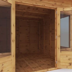 Mercia Helios 8x8 Ft Curved Shiplap Wooden Summer House With Double Door 16 Mercia Helios 8x8 Ft Curved Shiplap Wooden Summer House With Double Door -Garden Care Shop mercia helios 8x8 ft curved shiplap wooden summer house with double door5029442073859 06c